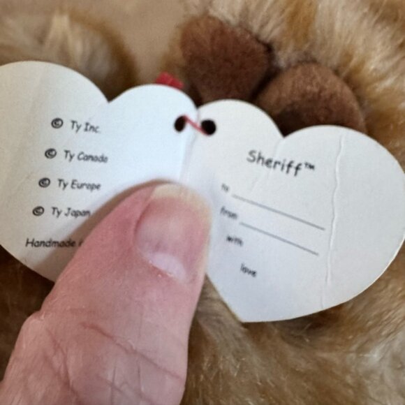 Vintage 2000 11 Ty Classic Sheriff the German Shepard Stuffy - Picture 9 of 9